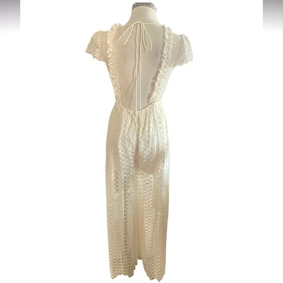 Free People Chleo Lace Crocheted Jumpsuit Sz XS - Picture 12 of 14